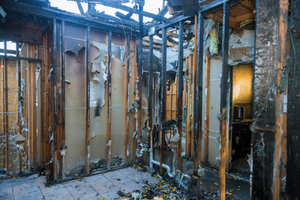 Professional Fire Damage Restoration technician working in Clearwater Beach, FL
